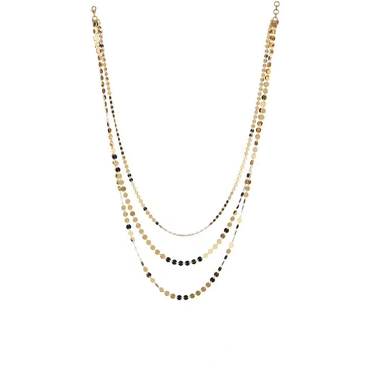 Sovrani Mimosa multi-strand necklace bronze PVD yellow gold finish J6633-3