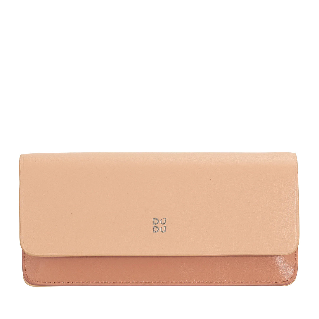 DUDU Eyeglasses and Sunglasses Case in Soft Genuine Leather with Magnetic Closure, Colorful Glasses Case
