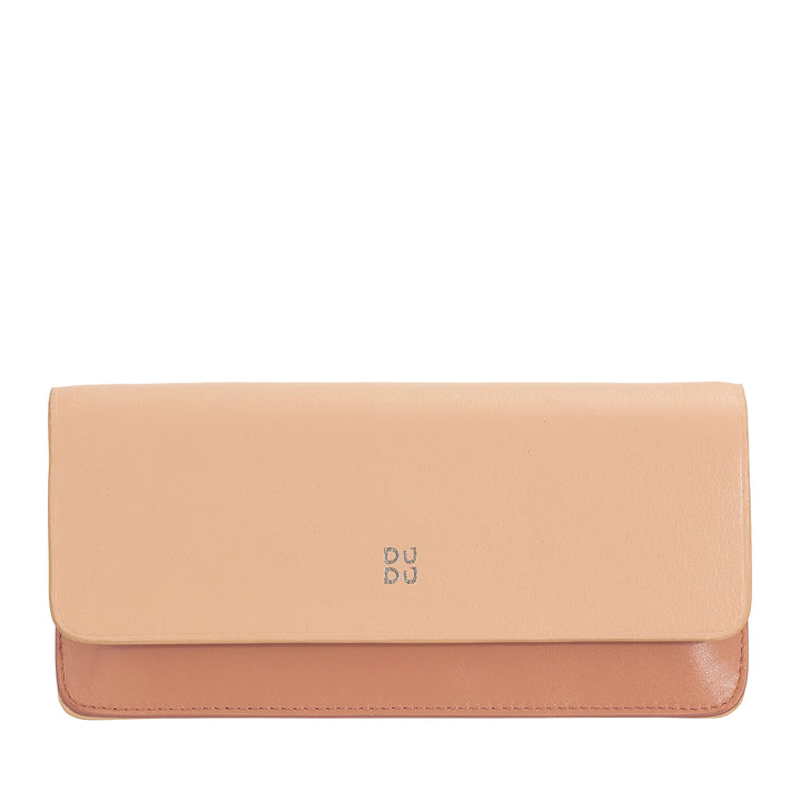 DUDU Eyeglasses and Sunglasses Case in Soft Genuine Leather with Magnetic Closure, Colorful Glasses Case