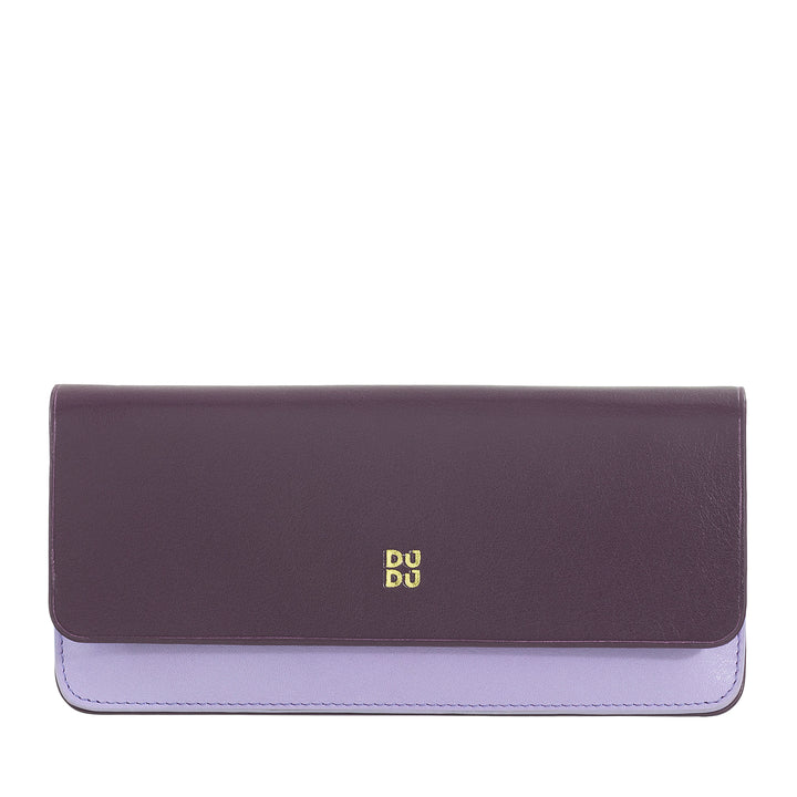 DUDU Eyeglasses and Sunglasses Case in Soft Genuine Leather with Magnetic Closure, Colorful Glasses Case