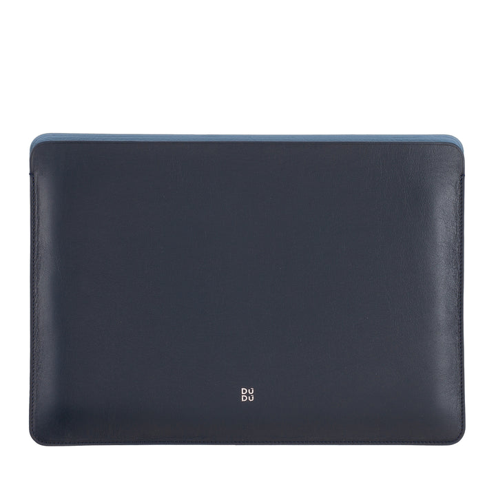 DUDU 13 Inch PC Case in Soft Leather, Colorful Protective Sleeve for Laptop Notebook Macbook 13" Two-Tone Slim Design