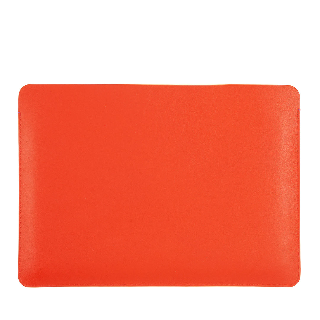 DUDU 13 Inch PC Case in Soft Leather, Colorful Protective Sleeve for Laptop Notebook Macbook 13" Two-Tone Slim Design