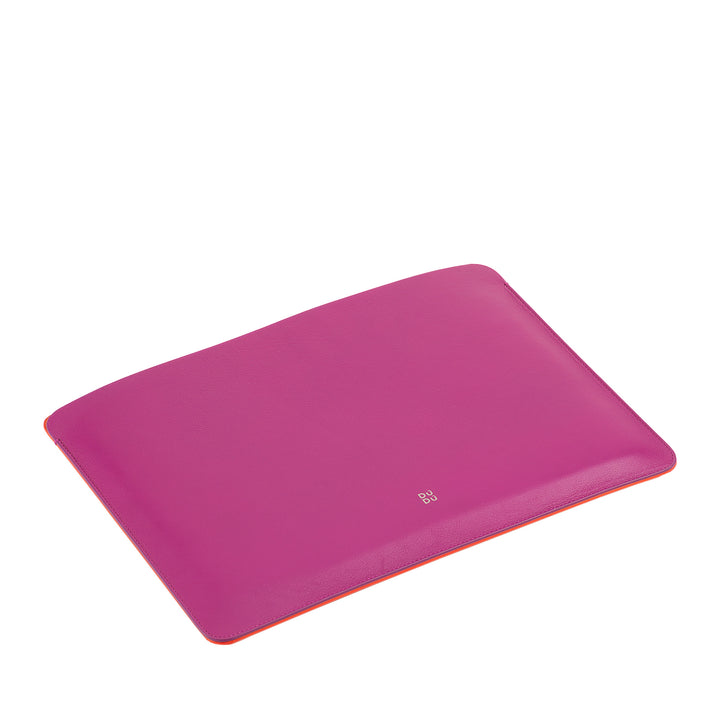 DUDU 13 Inch PC Case in Soft Leather, Colorful Protective Sleeve for Laptop Notebook Macbook 13" Two-Tone Slim Design