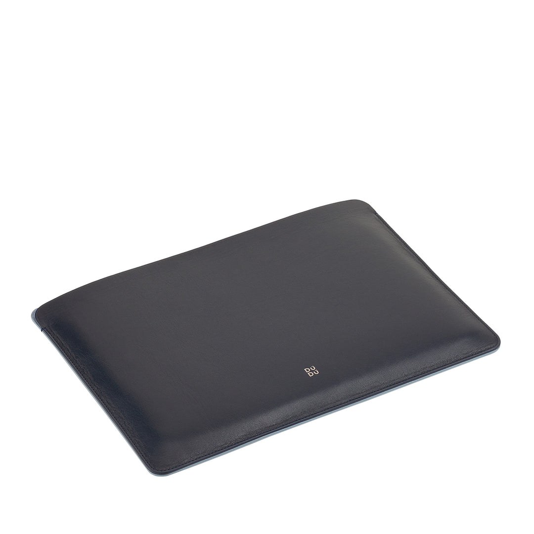 DUDU 13 Inch PC Case in Soft Leather, Colorful Protective Sleeve for Laptop Notebook Macbook 13" Two-Tone Slim Design