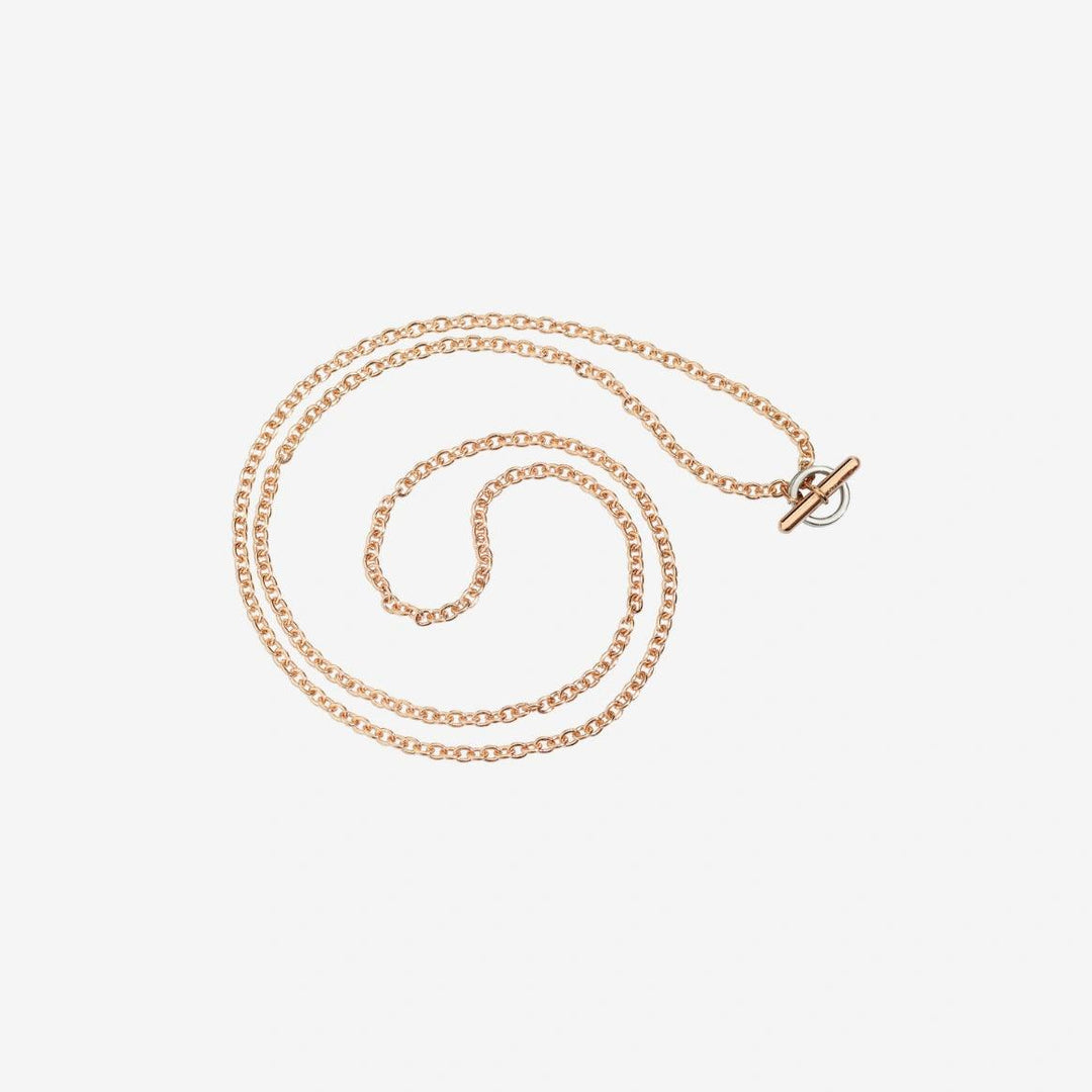 Dodo collana Essentials oro rosa 9kt 4 componenti Rondelle oro rosa 9kt 4 componenti argento 925 DCA6000_CHAIN_0009R - Capodagli 1937