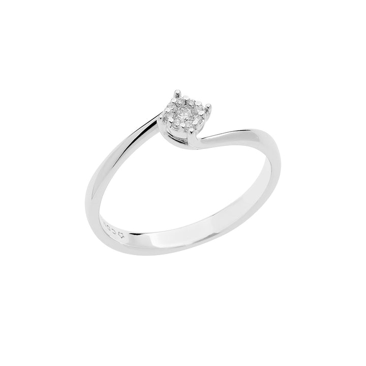Comete Roségoldring mit Diamanten ANB2648