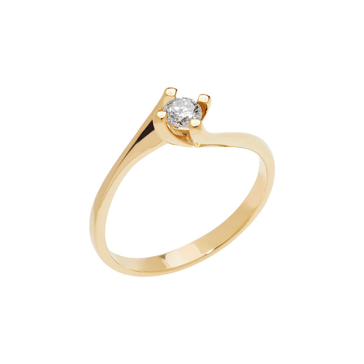 Comete Valentino Solitaire in geel goud en diamant ANB2034G