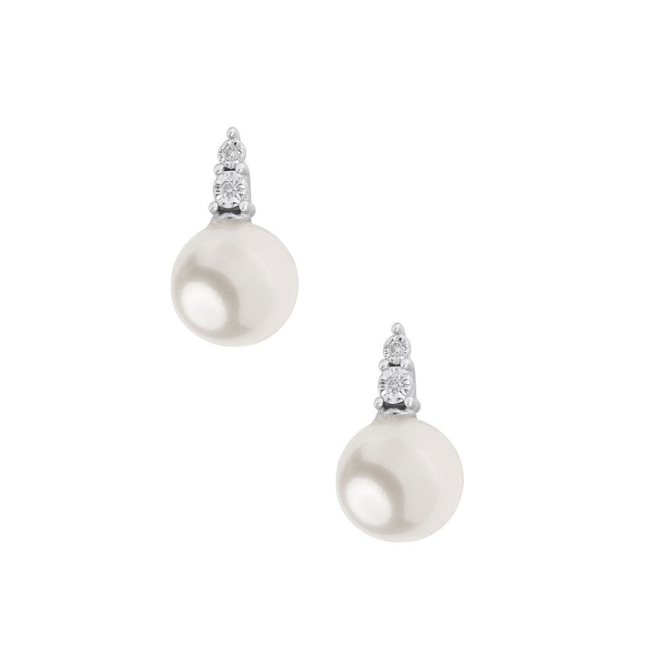 Comete pareloorbellen in witgoud en diamanten ORP767
