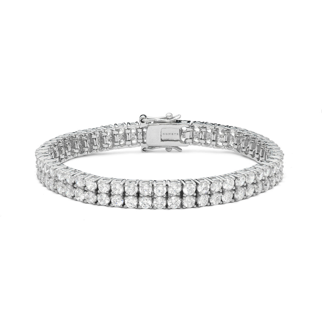 Comete Silver Bracelet with White Zircons BRA264M18