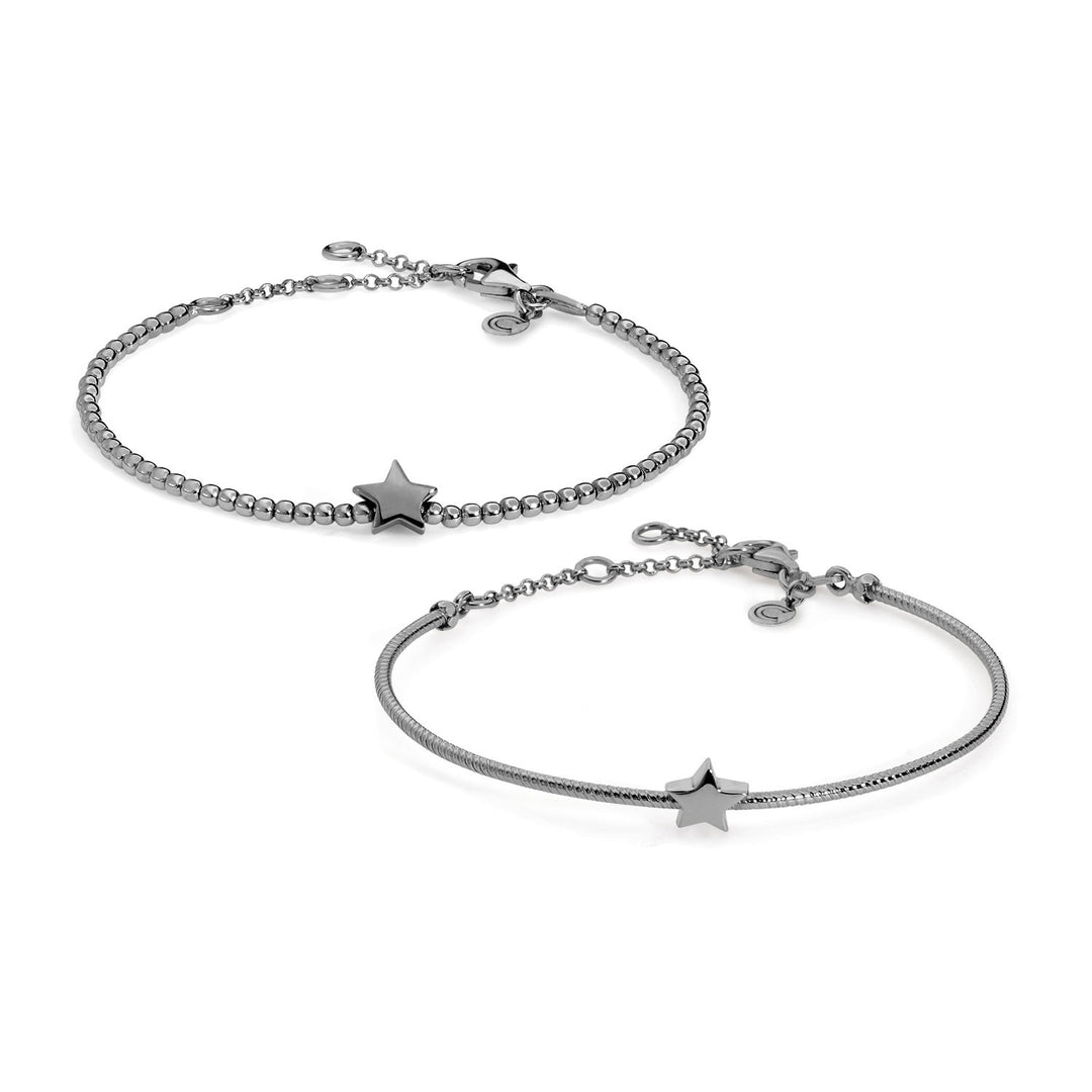 Comete Star-Armbänder aus brüniertem Silber BRA163154