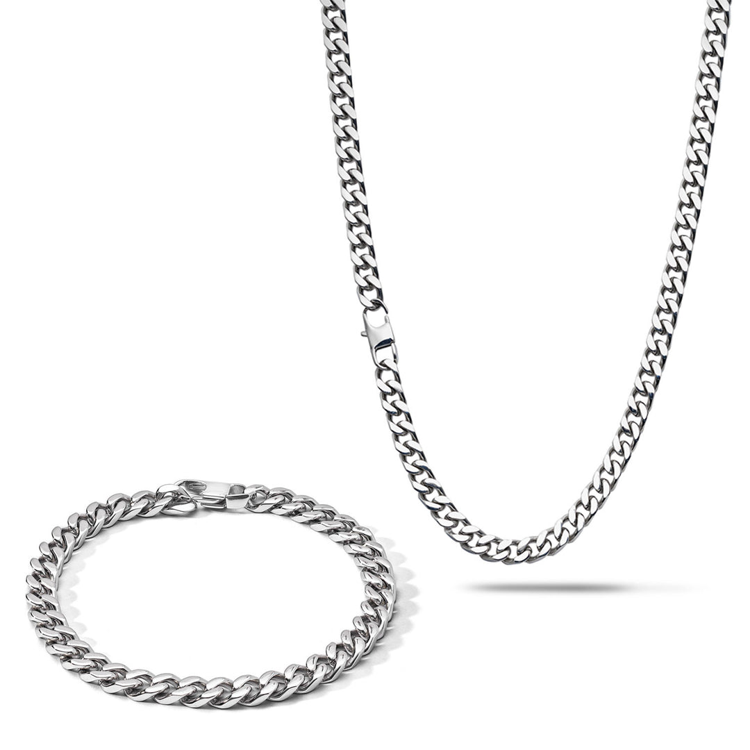 Comete ketting en armband stalen ketting KIT7261135