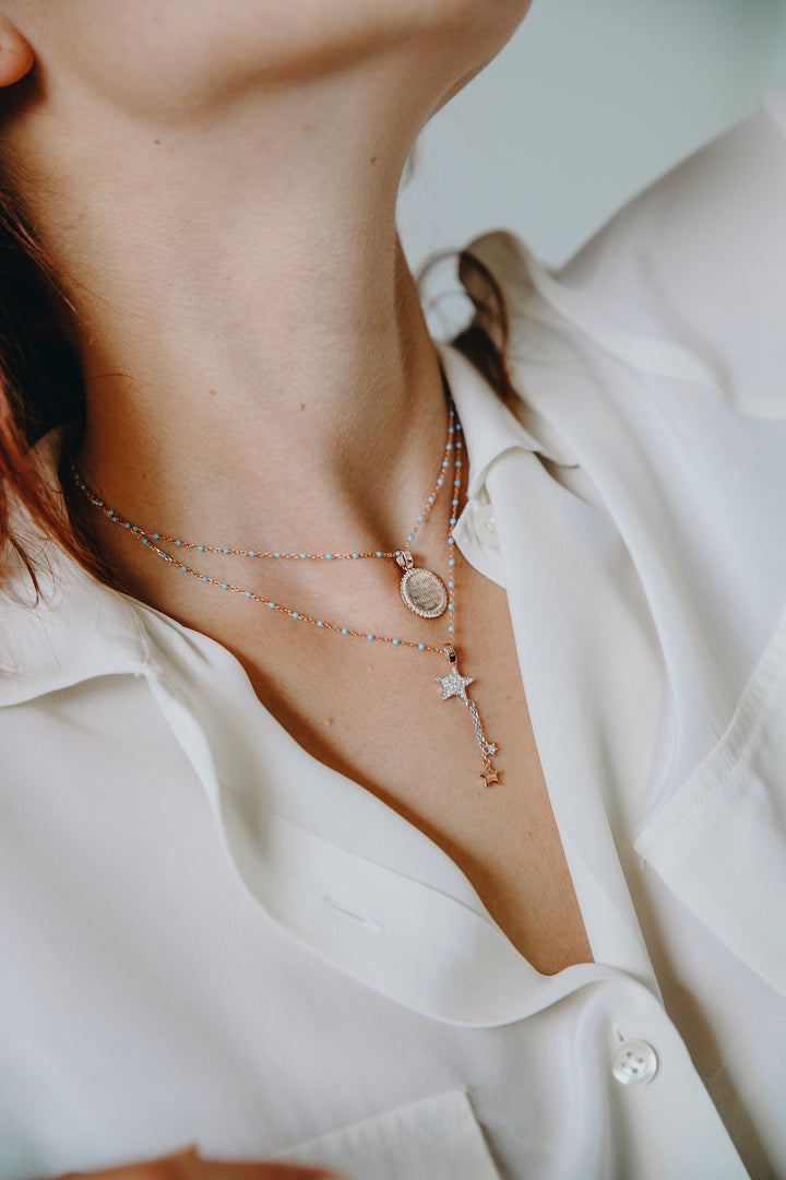 Comete Silver Star Necklace GLA229