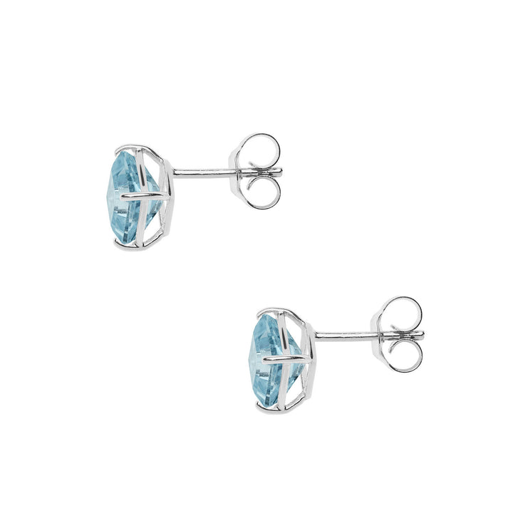 Comete Earrings in white gold with Blue Topazes Carrè ORB1096