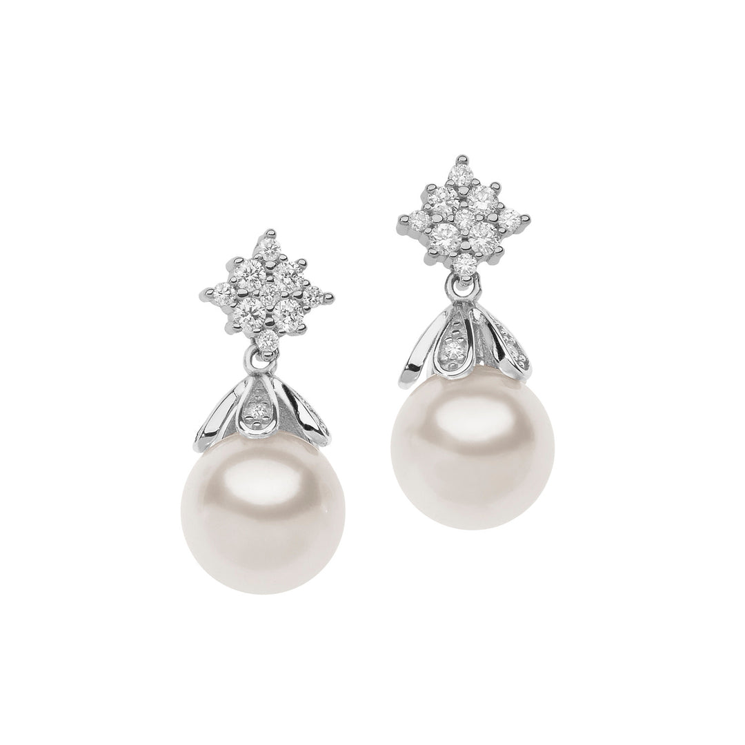 Comete pareloorbellen in goud en diamanten ORP677