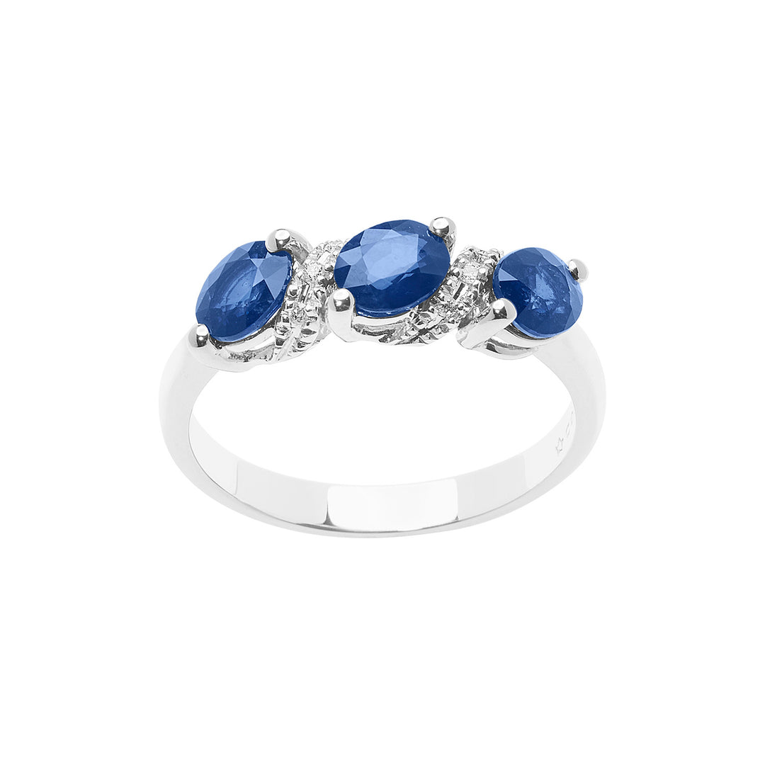 Comete Trilogy Ring met saffieren en diamanten ANB2668