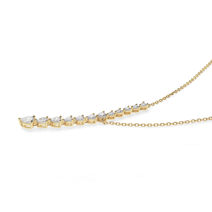 Comete Choker with hearts in degradé Silver GLA246