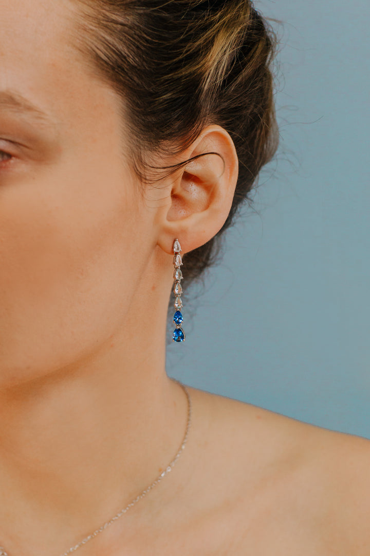 Comete Tennis drop earrings degradé ORA189