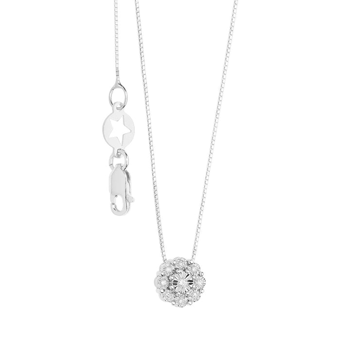 Comete-halsketting in witgoud en diamanten Moments GLB1624