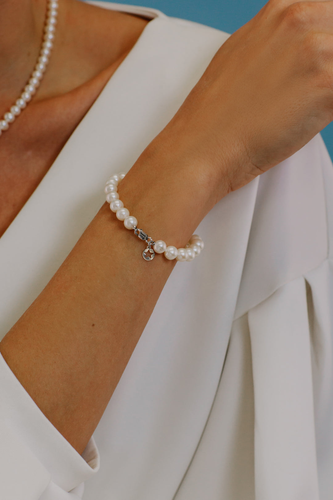 Comete Aquadolce Pearl Strand-armband in goud BRQ111