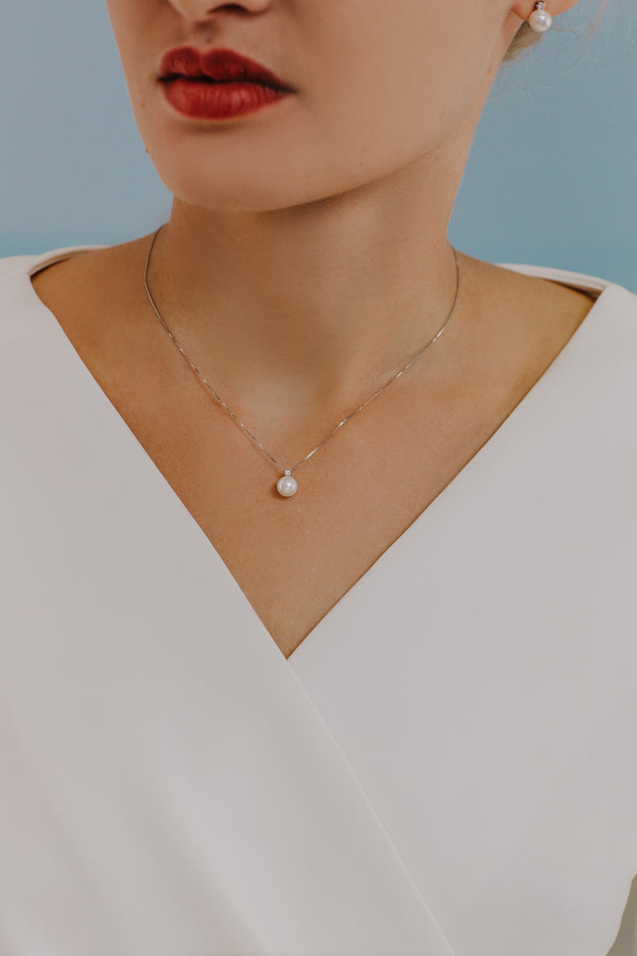 Comete Light Point Ohrringe Akoya-Perlen in Gold und Diamanten ORP723X