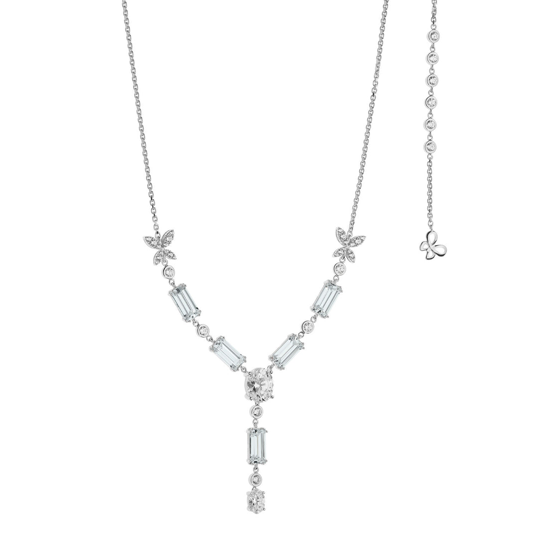 Comete Glamorous necklace in Silver and zircons GLA155