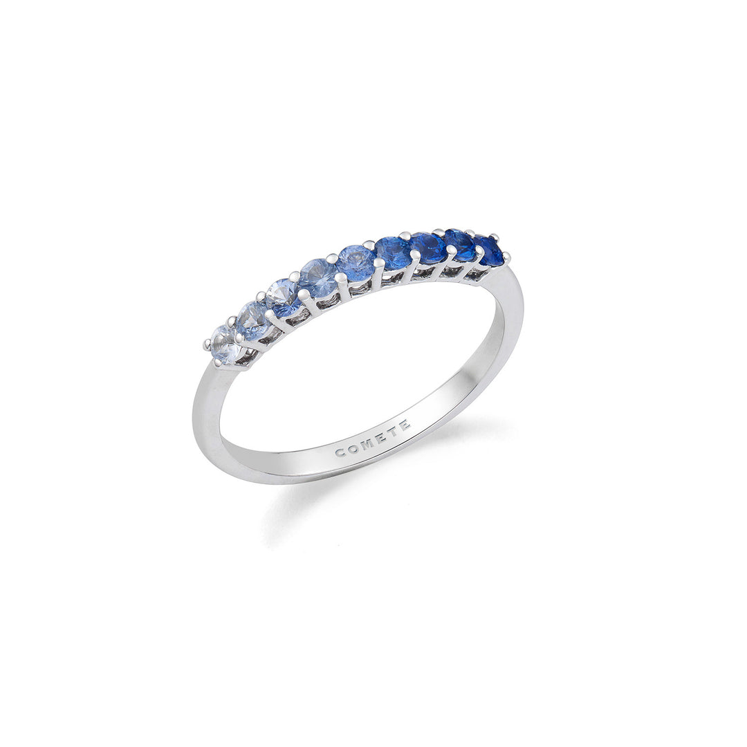 Comete Ring White gold, degradé Sapphires ANB2696