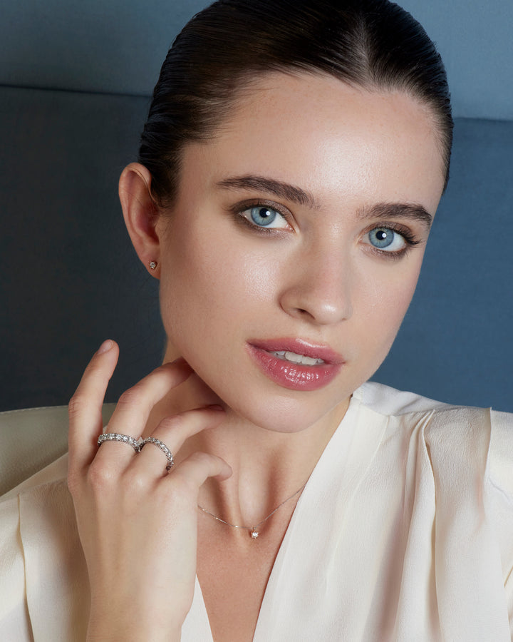 Comete-ring in 750‰ witgoud en witte diamanten ANB2684M13