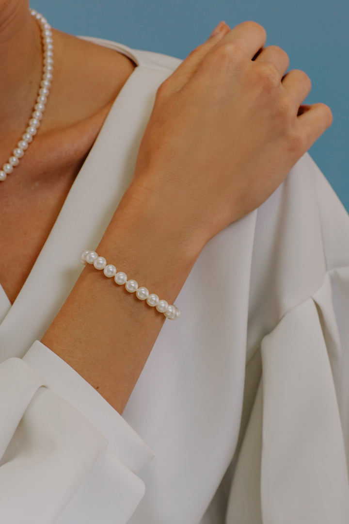 Comete Acquadolce Pearl Strandarmband in goud BRQ113AM