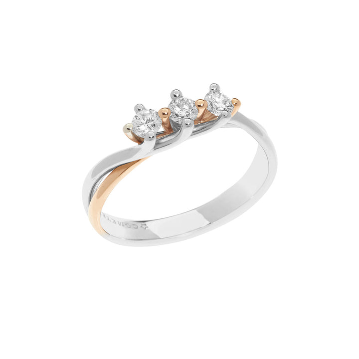 Comete Trilogy Bicolour in Gold und Diamant ANB2578
