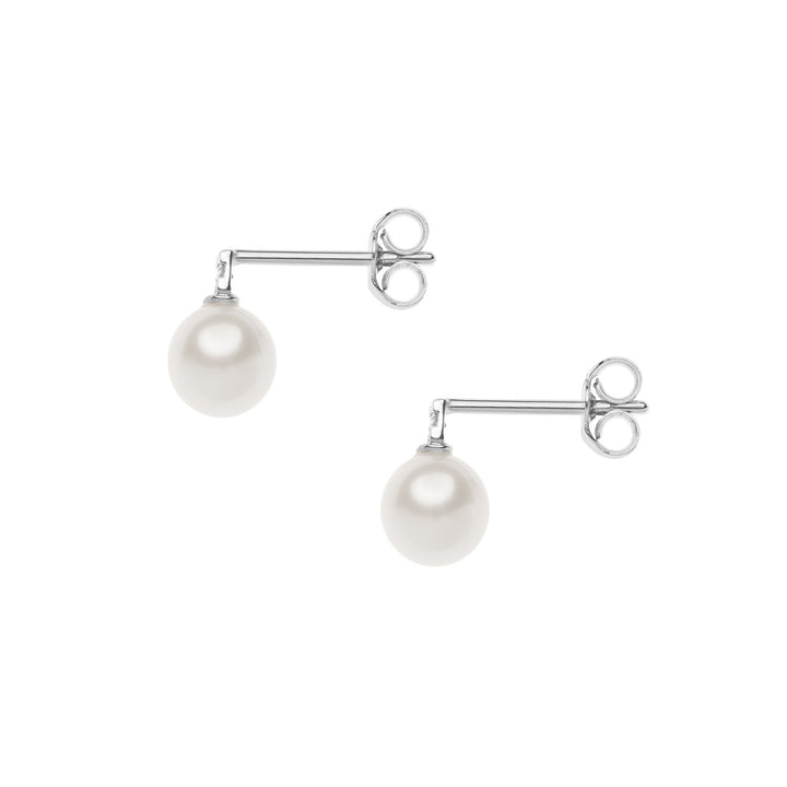 Comete Earrings Light Points Pearls Gold and Diamonds ORP698