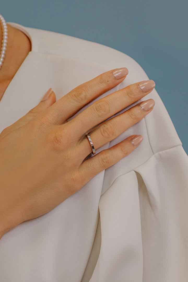 Comete Damen-Silberring Rosa Herz ANG106M13