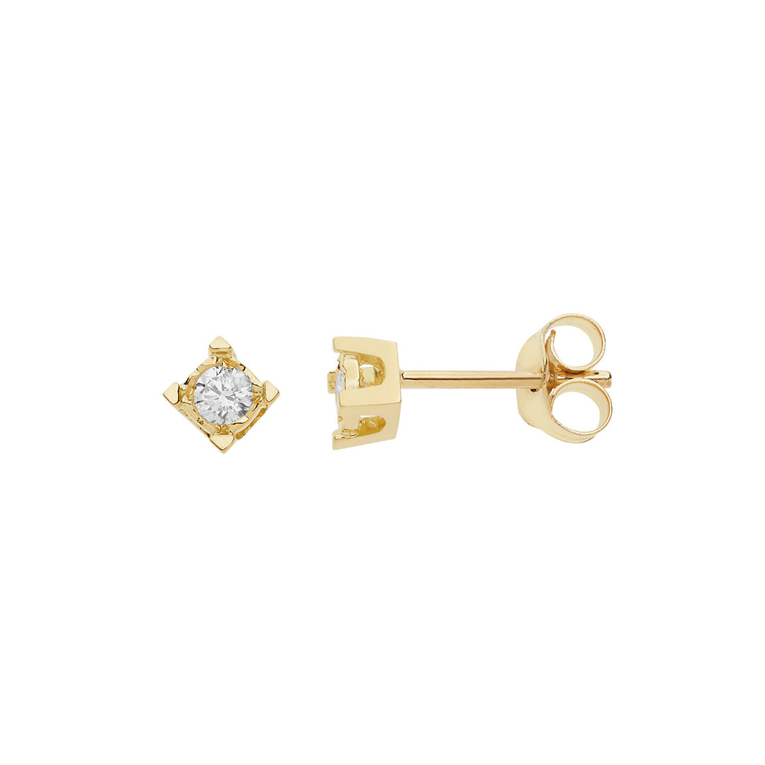 Comete-Ohrringe Diamant-Lichtpunkte in Gold und Diamanten ORB1009