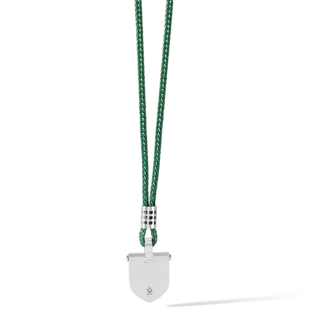 Comete Choker met stalen schild en groen koord UGL615