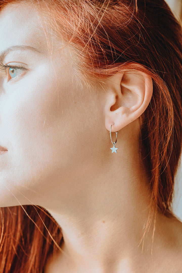 Comete Silver Earrings Stars ORA174