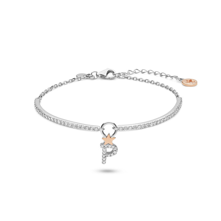 Comete Zilveren Armband Letter P BRA192