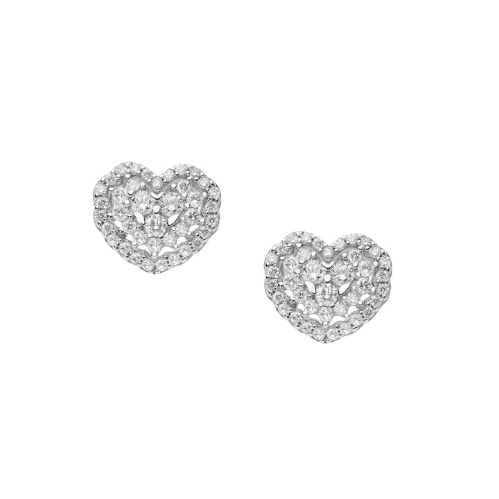 Comete Herzohrringe aus Gold und Diamanten ORB943