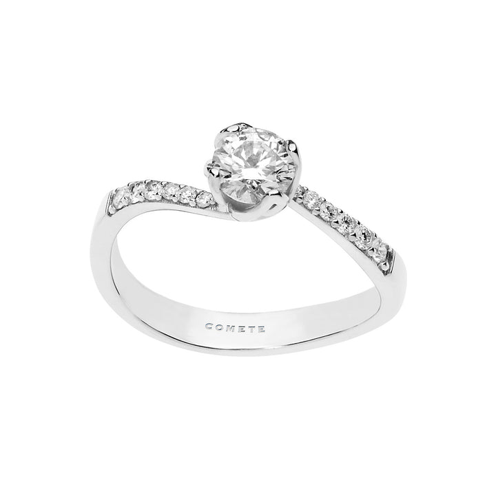 Comets Solitaire Petals in Gold and Diamonds ANB2387