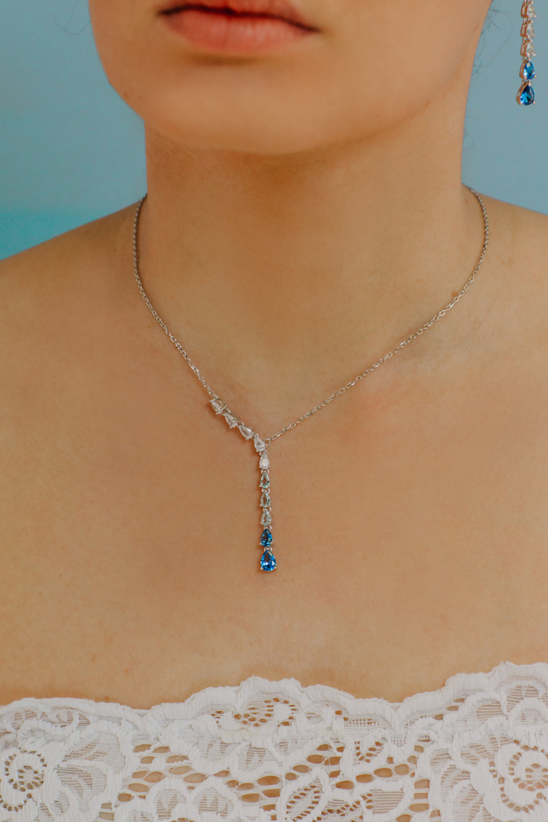 Comete Necklace tennis drops degradé GLA240