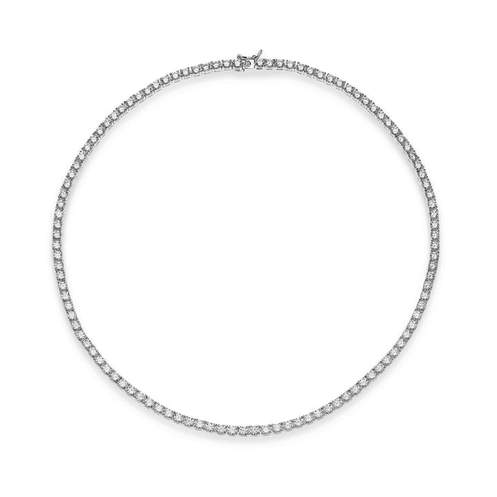 Comete Tennisketting in zilver en witte zirkonen GLA247M40