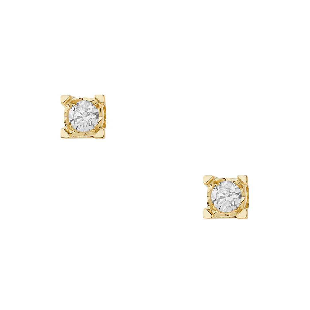 Comete Earrings Diamond light points in Gold and Diamonds ORB1006
