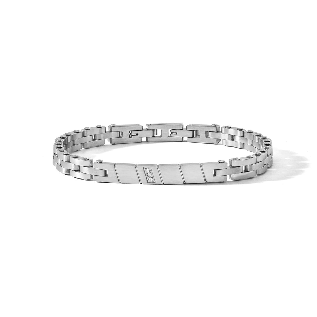 Comete stalen armband met witte diamanten UBR1275