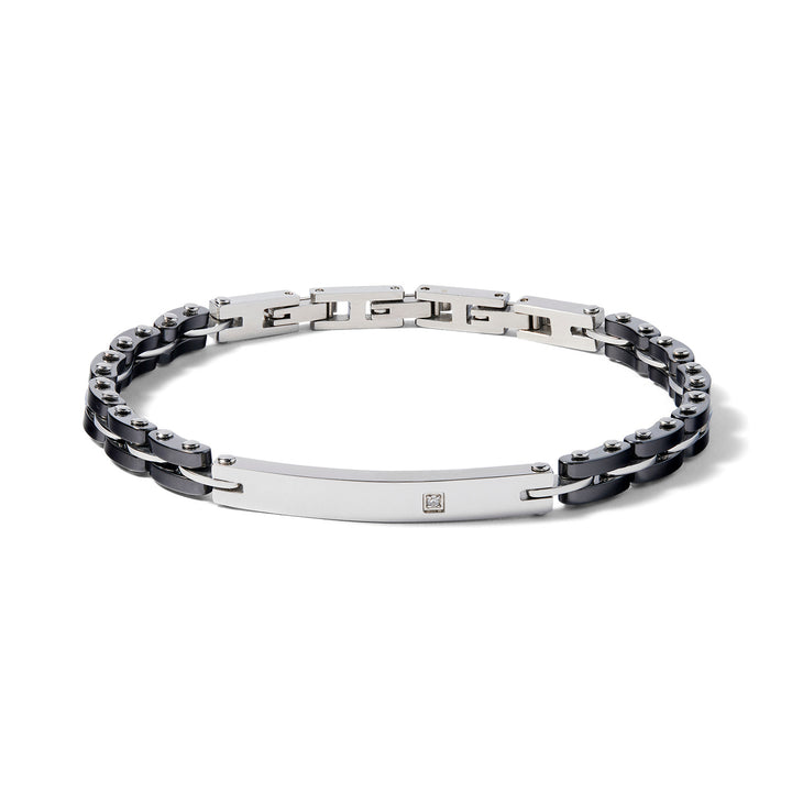 Comete Bracelet in Steel and black ceramic UBR1070