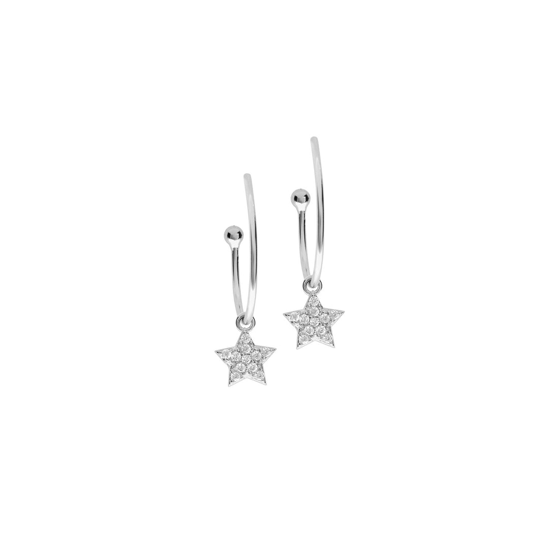 Comete Silver Earrings Stars ORA174