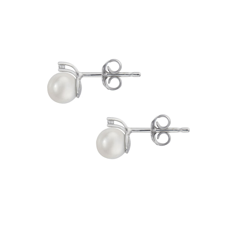 Comete Earrings with Pearl in Gold and Diamond ORP763