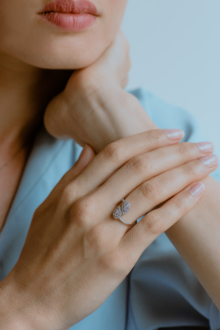 Comete Contrariè-ring in goud en diamanten ANB 2632