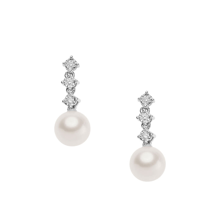 Comete pareloorbellen in goud en diamanten trilogie ORP740