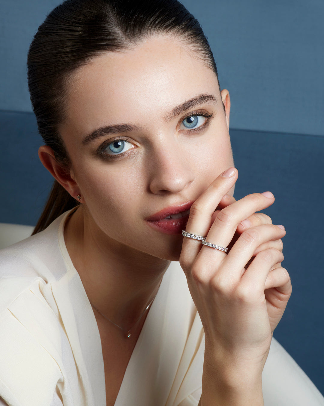 Comete Ring in 750‰ white gold and diamonds ANB2681