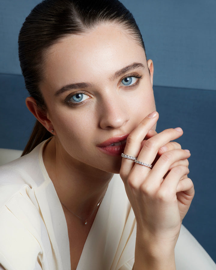 Comete Ring in 750‰ white gold and diamonds ANB2681