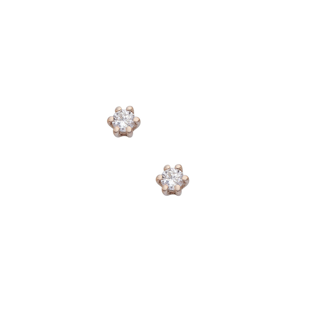 Comete Earrings in 750‰ white and rose gold and diamonds ORB1097