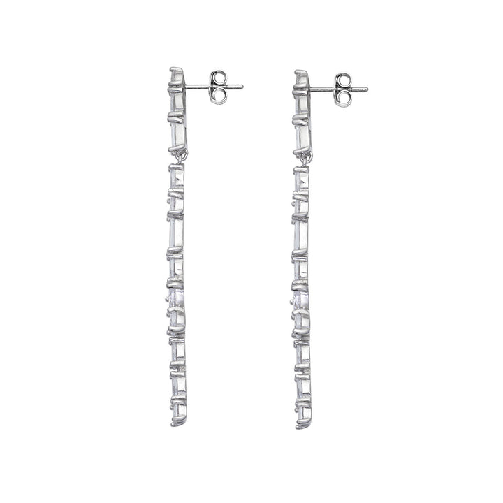 Comete Cascade earrings in 925‰ Silver and white Zircons ORA215